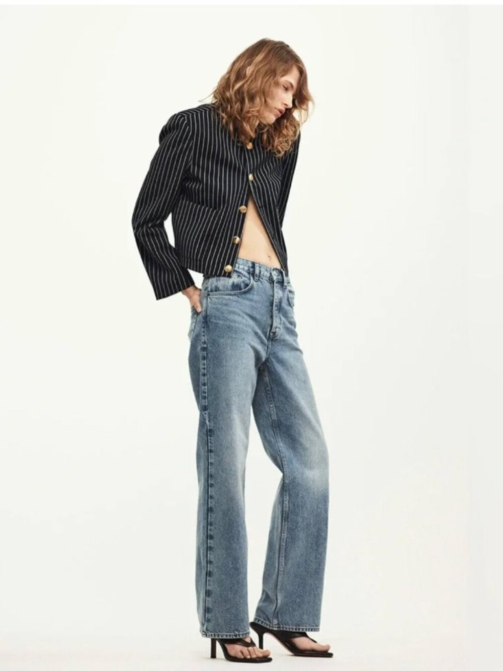 FRAME Slouchy Straight Jeans Divine Size 25 MidRise Relaxed Ankle Luxury Denim
